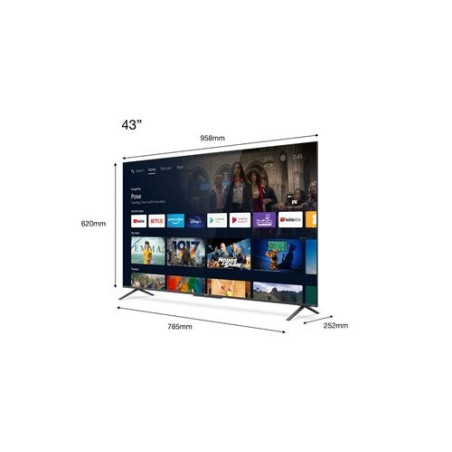 TV TCL 43C725 43 "QLED Android TV Aluminio cepillado