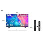 TV TCL 43C635 43'' QLED 4K UHD Smart TV Aluminio cepillado 2022