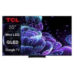 TV TCL 55C835 55" QLED 4K UHD Smart TV Aluminium brossé 2022
