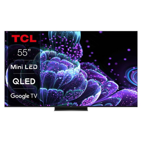 TV TCL 55C835 55" QLED 4K UHD Smart TV Aluminium brossé 2022