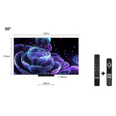 TV TCL 55C835 55" QLED 4K UHD Smart TV Aluminium brossé 2022