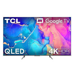 TV TCL 65C635 65'' QLED 4K UHD Smart TV Aluminium brossé 2022