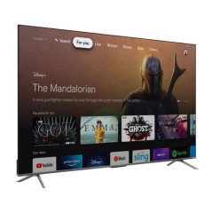 TV TCL 55C635 55'' QLED 4K UHD Smart TV Aluminium brossé 2022
