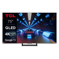 TV TCL 75C735 75'' QLED 4K UHD Smart TV Aluminio cepillado 2022