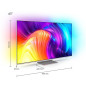 TV LED Philips Ambilight 43PUS8837/12 108 cm 4K UHD Android TV Argent clair 2022 TV LED Philips Ambilight 43PUS8837/12 108 cm 4K UHD Android TV Argent clair 2022