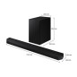 Barra de sonido Samsung HW-Q700B Dolby Atmos 3.1.2 Negro Barra de sonido Samsung HW-Q700B Dolby Atmos 3.1.2 Negro