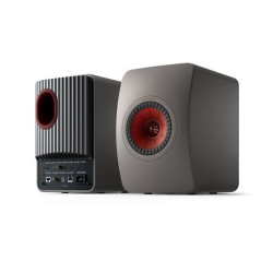 Enceintes actives Hifi connectées Kef LS50 Wireless II Gris Titane vendues par paire