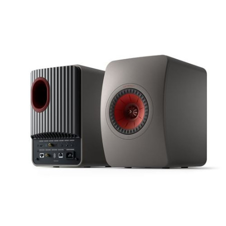 Enceintes actives Hifi connectées Kef LS50 Wireless II Gris Titane vendues par paire