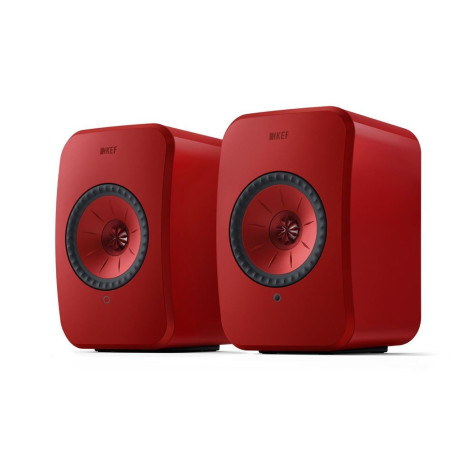 Altavoces inteligentes KEF Hi-Fi rojos LSX 2 se venden en pares