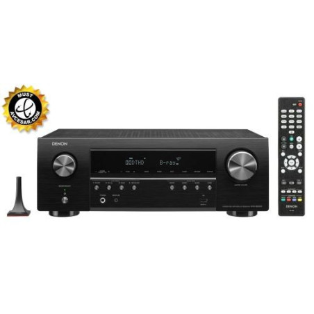 Denon AVR-S650H - Receptor de red AV - 4K - HDR - Canal 5.2 - 5 x 135 vatios - Negro