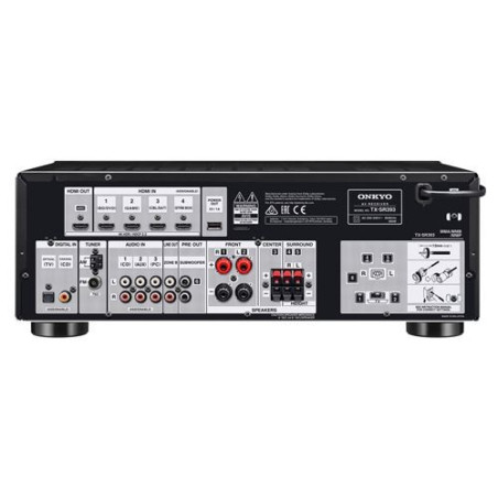 TX-SR393 DAB Amplificador de cine en casa Onkyo Negro
