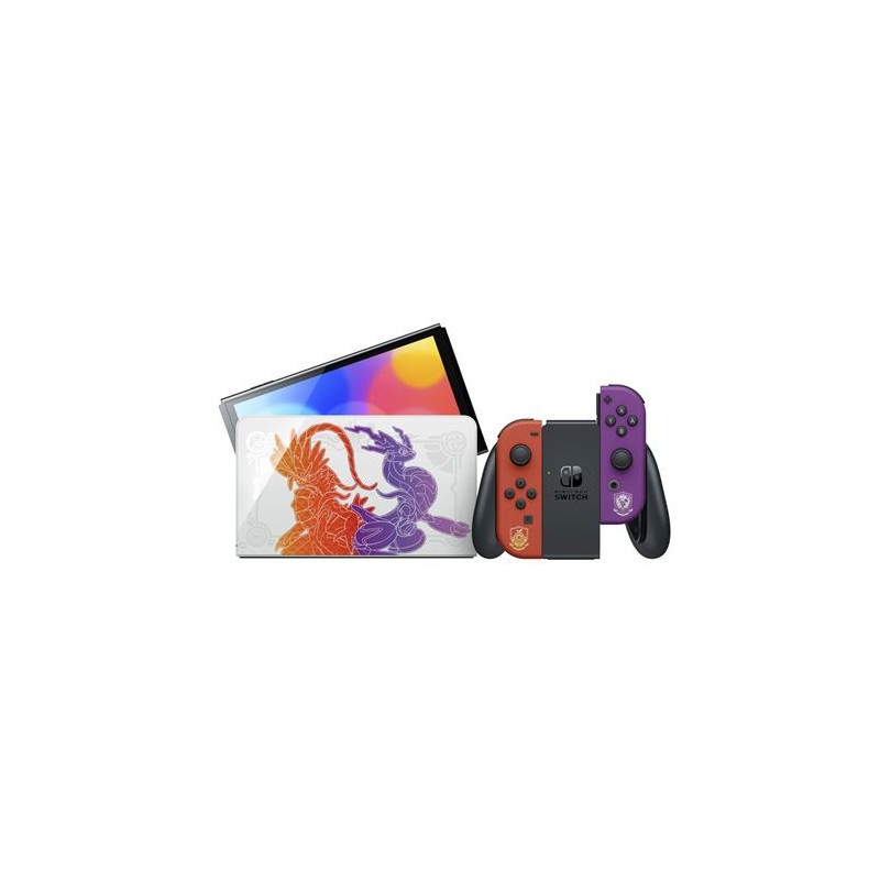 Console Nintendo Switch Modèle OLED Edition Pokémon Ecarlate & Pokémon Violet