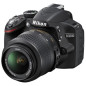Nikon D3200 Negro + Obj. Nikon AF-S DX VR 18 - 55mm f/3.5 - 5.6 G series Nikon D3200 Negro + Obj. Nikon AF-S DX VR 18 - 55mm f/3.5 - 5.6 G series
