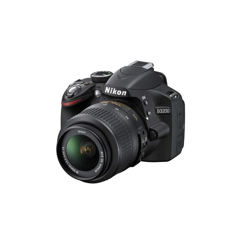 Nikon D3200 Appareil photo numérique Reflex 24.2 Kit Objectif AF-S DX 18-55 mm Noir
