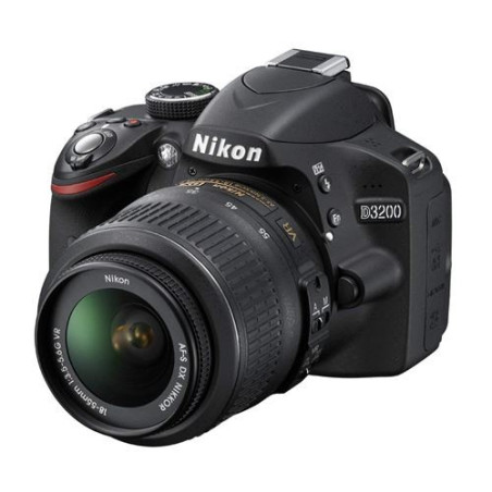 Nikon D3200 Appareil photo numérique Reflex 24.2 Kit Objectif AF-S DX 18-55 mm Noir