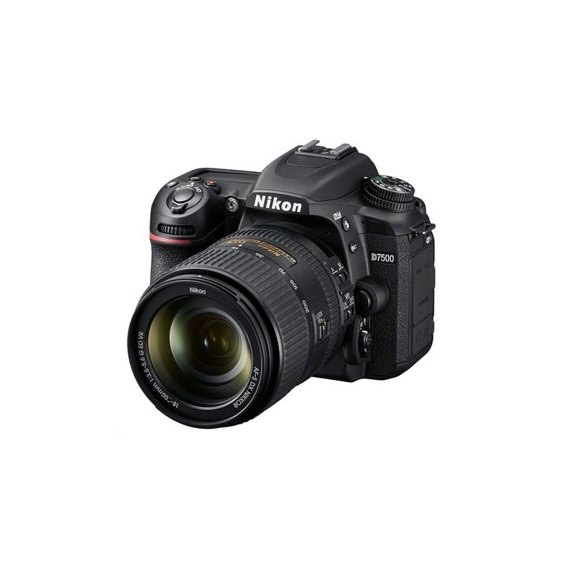 Appareil photo reflex Nikon D7500 + Objectif AF-S DX 18-200mm f/3,5-5,6 G ED VRII Appareil photo reflex Nikon D7500 + Objectif AF-S DX 18-200mm f/3,5-5,6 G ED VRII