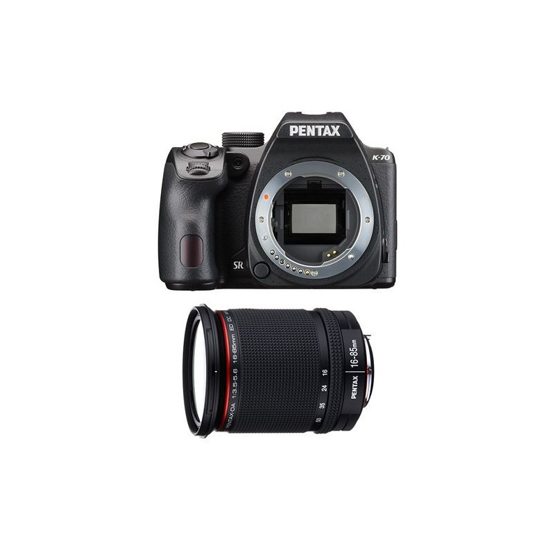 Pentax k70 noir + smc da 16-85 f/3,5-5,6 wr