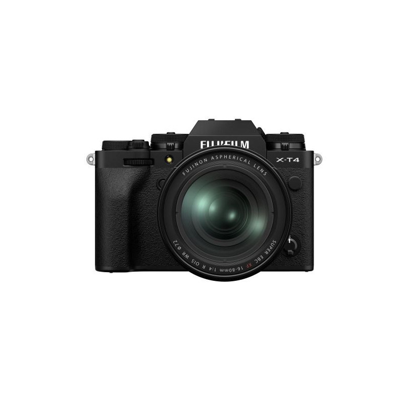 Appareil photo hybride Fujifilm X-T4 Noir + objectif XF 16-80mm f/4 noir Appareil photo hybride Fujifilm X-T4 Noir + objectif XF 16-80mm f/4 noir