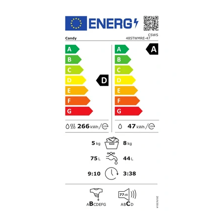 Lavadora-secadora CANDY LAVADORA-SECADORA CANDY CSWS 485 TWMRE 47