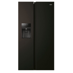 Frigorífico americano HAIER HSR3918FIPB NEGRO